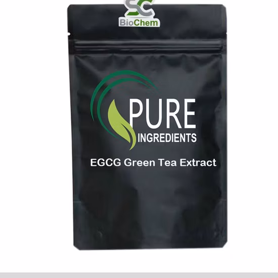 100% naturel de qualité alimentaire 98% thé polyphénols UV EGCG extrait de thé vert plante à base de plantes avec échantillon gratuit